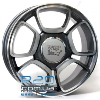 WSP Italy Fiat (W157) Forio 7x17 4x100 ET37 DIA56,6 (anthracite polished) в Днепре
